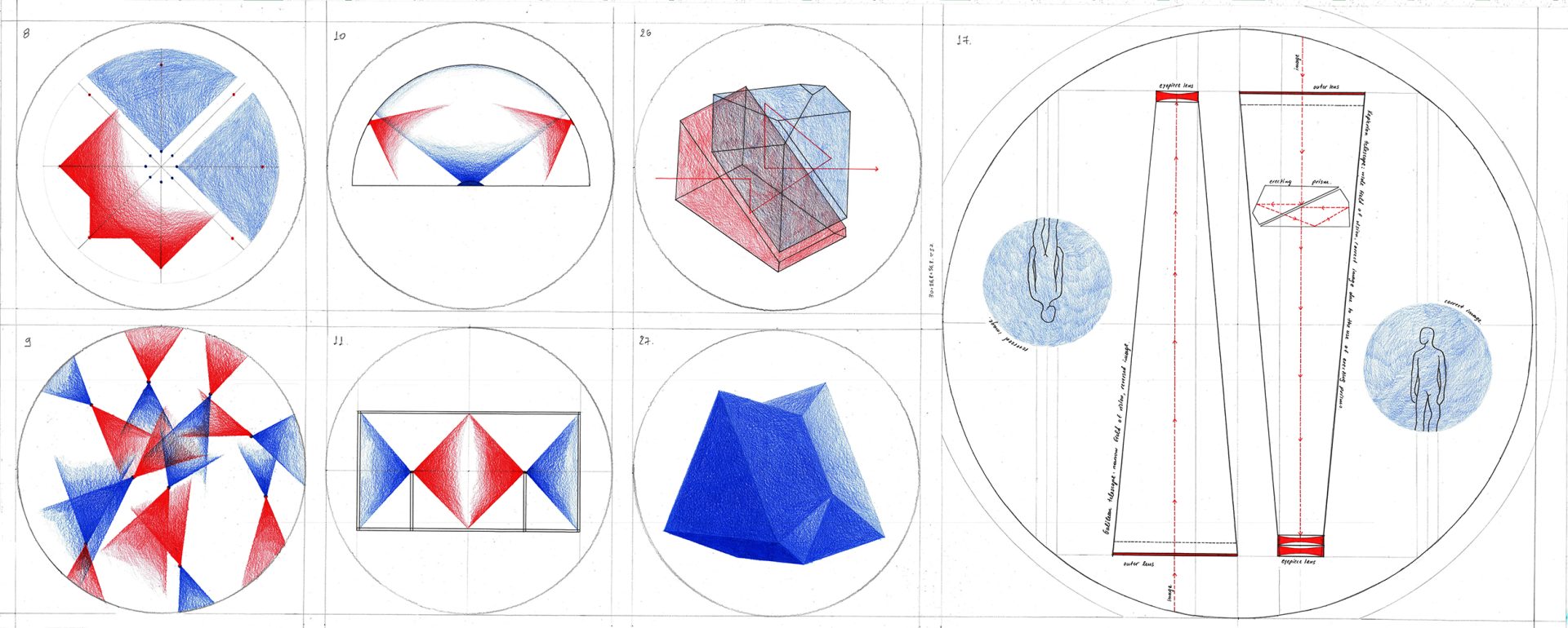 External Observer 2 / ink and pencils on paper / 60x120cm
.