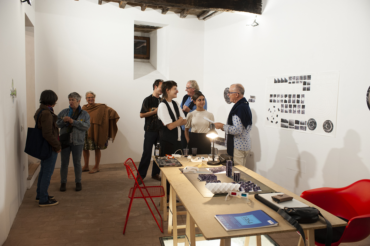 Open studios event at the end of the residency.