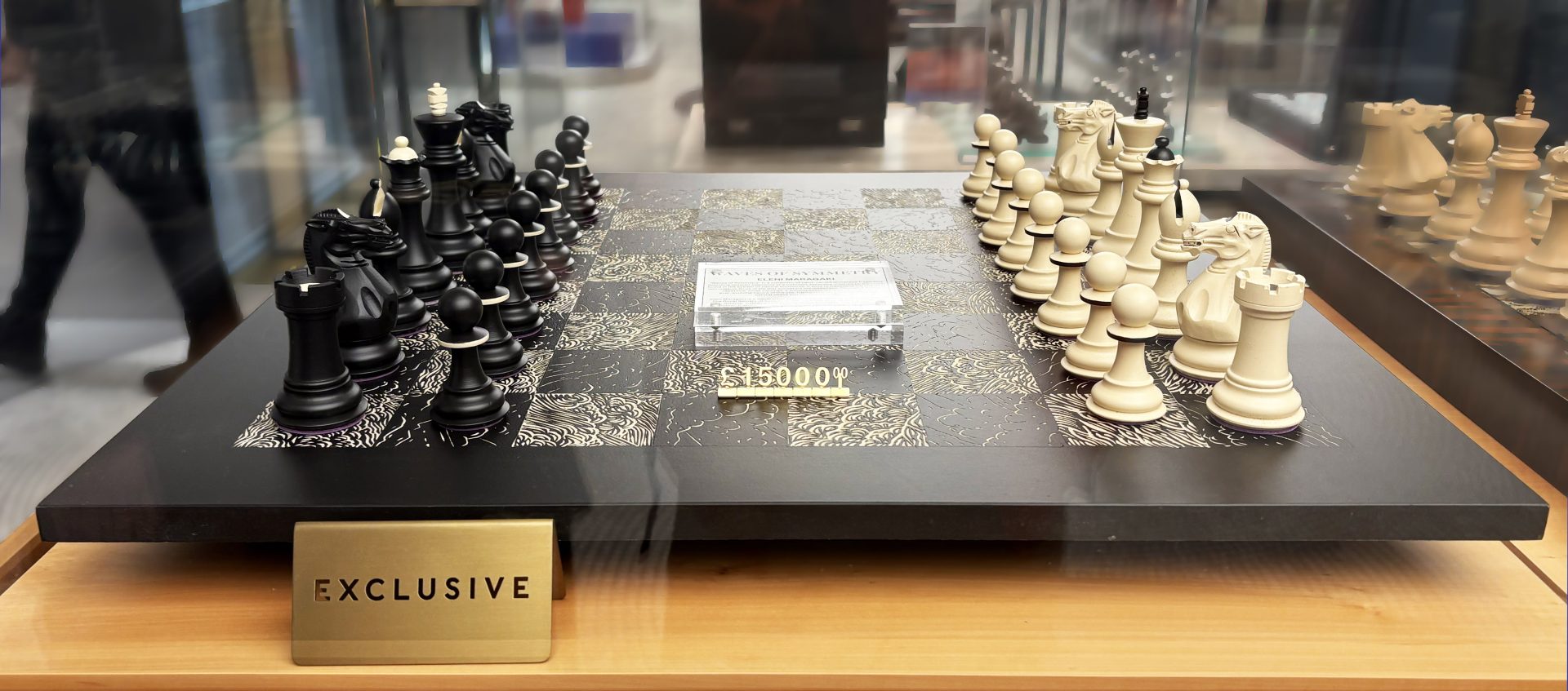 'Waves of Symmetry' displayed at Harrods.