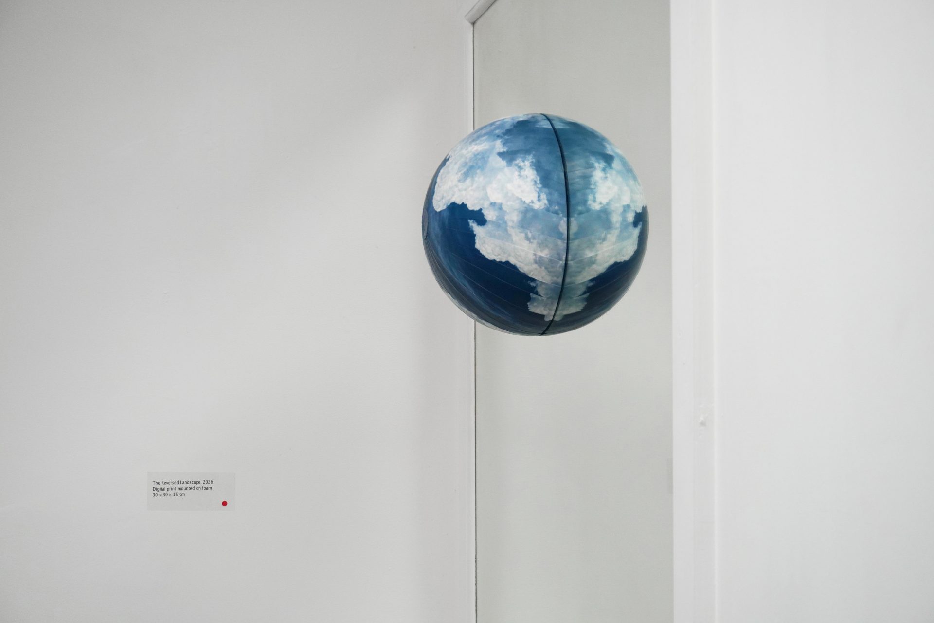 The Reversed Landscape / digital print mounted on foam and installed on a mirror / 30x30x15cm
.